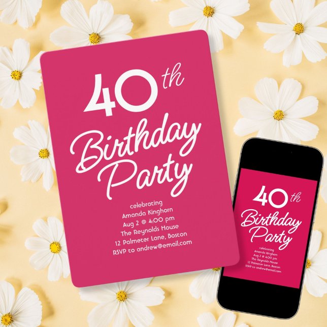 Invitation à une fête d'anniversaire lumineuse (Créateur téléchargé)