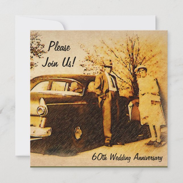 Invitation à une fête d'anniversaire marquant (Devant)