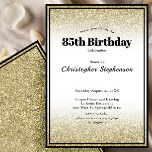 Invitation à une fête d'anniversaire pour 85 ans e