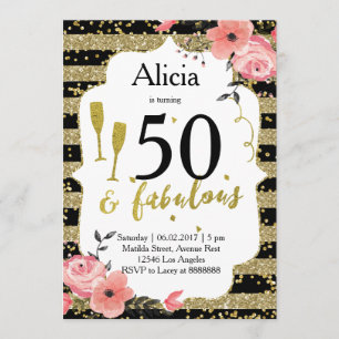 Invitation à une fête d'anniversaire pour adultes 