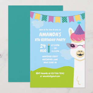 Invitation à une fête d'anniversaire pour enfants
