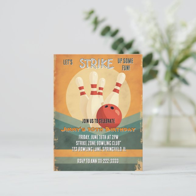 Invitation à une fête d'anniversaire pour enfants  (Debout devant)
