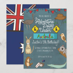 Invitation à une fête d'anniversaire pour enfants 