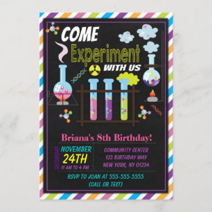 Invitation à une fête d'anniversaire scientifique