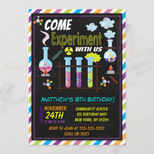 Invitation à une fête d'anniversaire scientifique