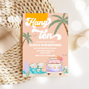 Invitation à une fête d'anniversaire sur la plage 