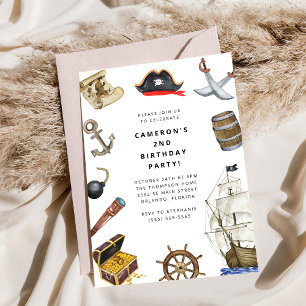 Invitation à une fête d'anniversaire sur le thème 