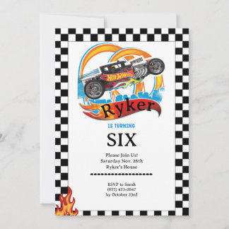 Invitation à une fête d'anniversaire sur le thème 