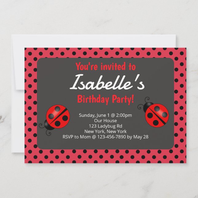 Invitation à une fête d'anniversaire sur le thème  (Devant)