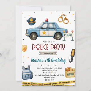 Invitation à une fête d'anniversaire sur le thème