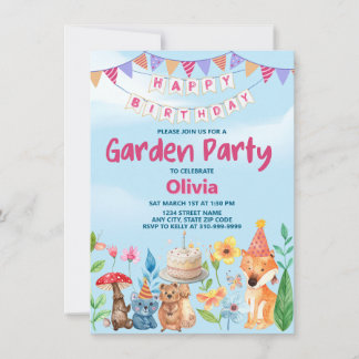 Invitation à une fête d'anniversaire sur le thème