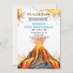 Invitation à une fête d'anniversaire The Floor is