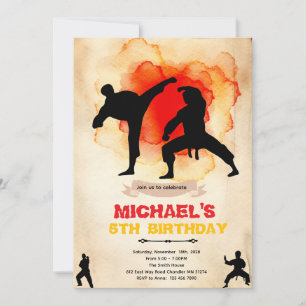 Invitation à une fête d'arts martiaux