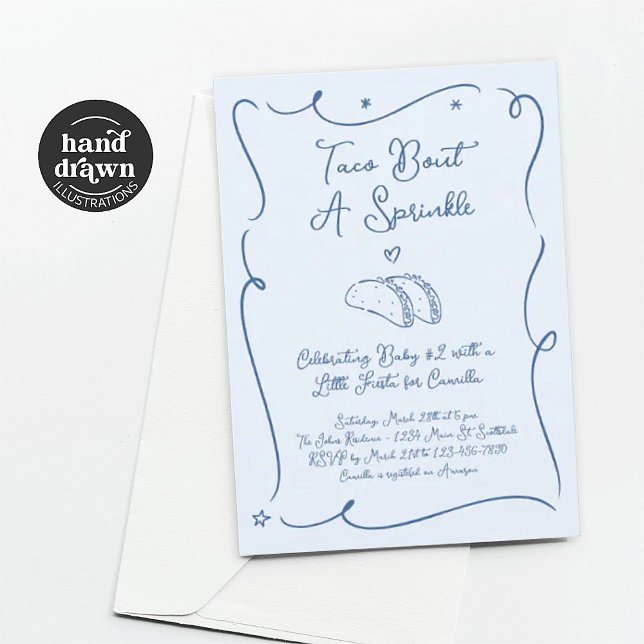 Invitation à une Fête de Bébé Taco (Créateur téléchargé)