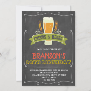 Invitation à une fête de bière et de bonne humeur