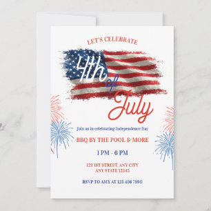 Invitation à une fête de célébration patriotique d