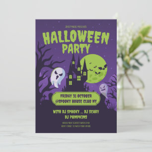 Invitation à une fête de costume d'Halloween Fête