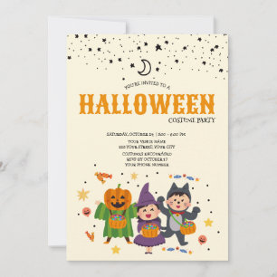 Invitation à une fête de costumes d'Halloween pour