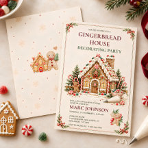 Invitation à une fête de décoration de maison en p