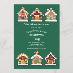 Invitation à une fête de décoration de maisons en 