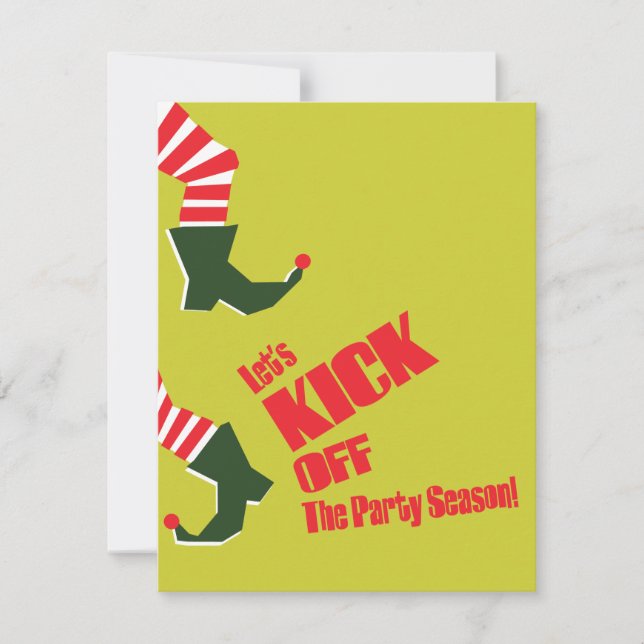 Invitation À Une Fête De Fête Pour Les Fêtes (Devant)