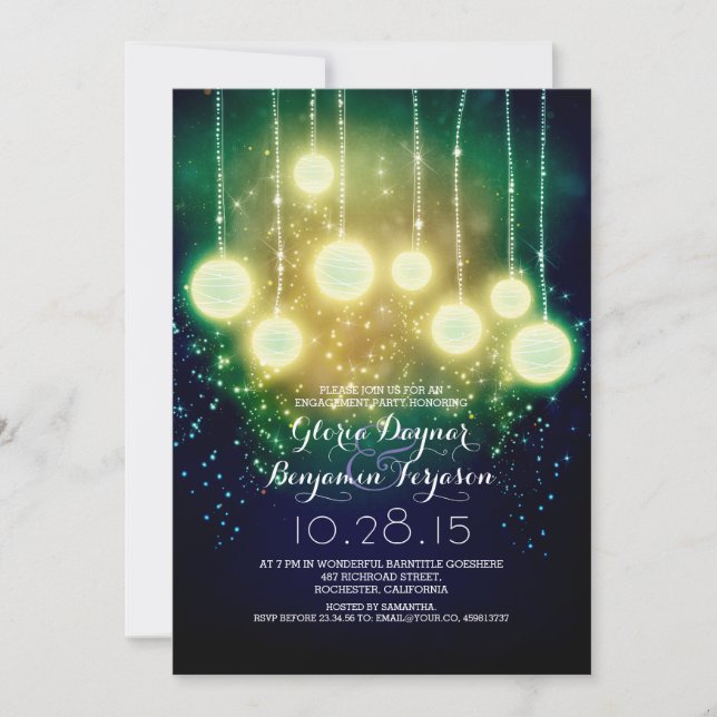 invitation à une fête de fiançailles (Devant)