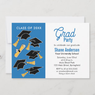 Invitation à une fête de fin d'études célébration
