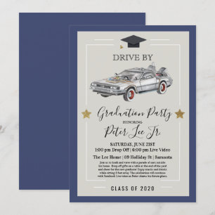 Invitation à une fête de fin d'études virtuelle en