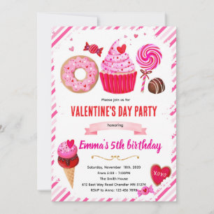 Invitation à une fête de friandises de la Saint-Va