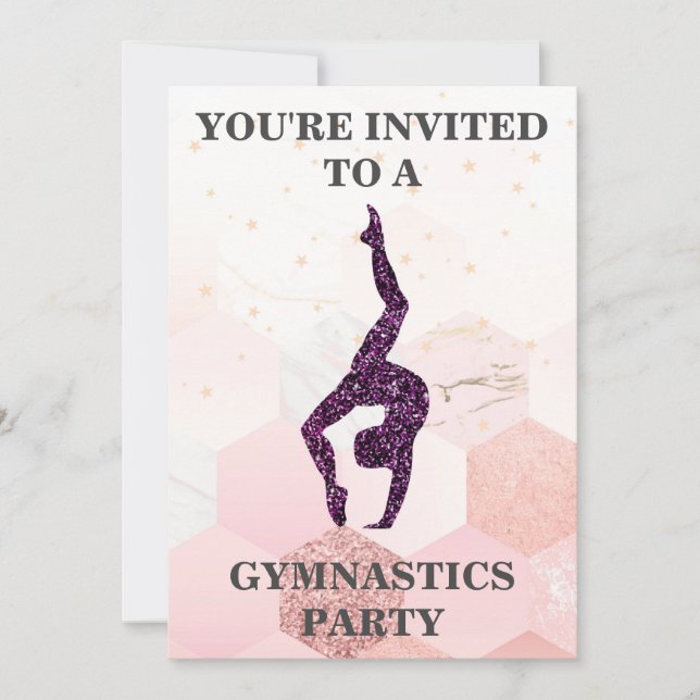 Invitation à une fête de gymnastique (Devant)