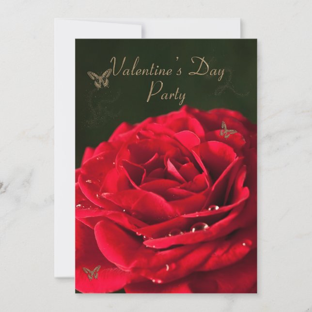Invitation à une fête de la Saint-Valentin (Devant)