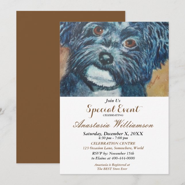 INVITATION À UNE FÊTE DE L'APRÈS-MIDI (Devant / Derrière)