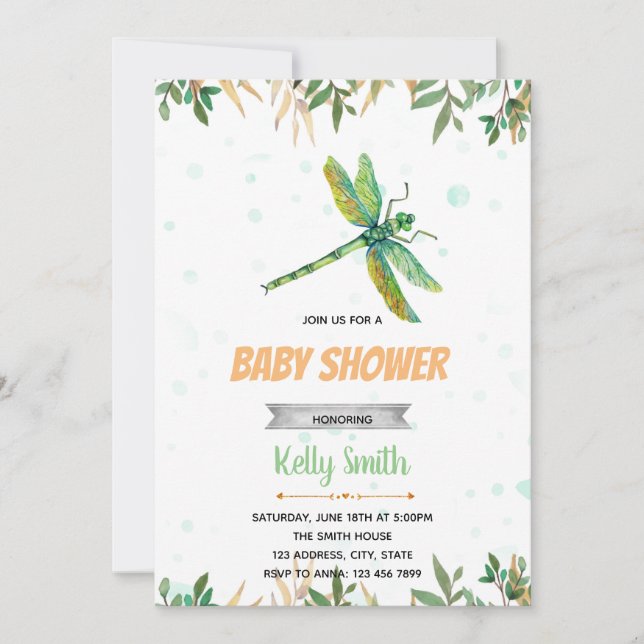 Invitation à une fête de libellule (Devant)