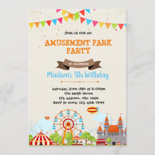 Invitation à une fête de loisirs