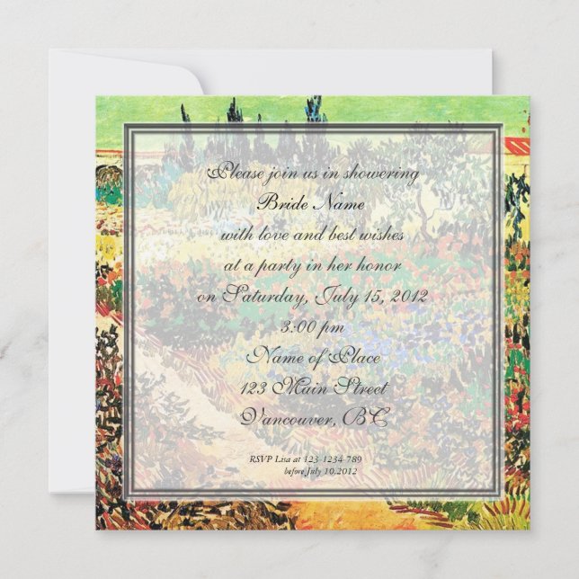 Invitation à une fête de mariage (Devant)
