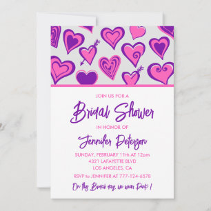 Invitation à une fête de mariage de la Saint-Valen