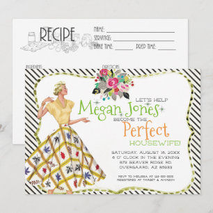 Invitation à une fête de mariage Femme au foyer