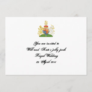 Invitation à une fête de mariage royal