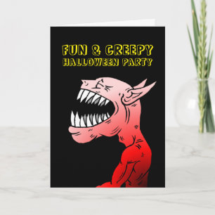 Invitation à une fête de monstres d'Halloween