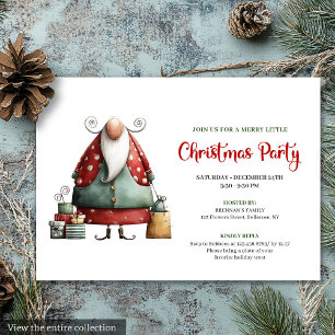 Invitation à une fête de Noël aquarelle de Père No