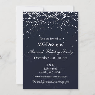 invitation à une fête de Noël festive Corporate lu