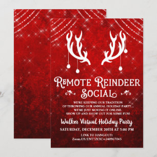 Invitation à une fête de Noël virtuelle