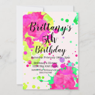 Invitation à une fête de peinture, Fête d'art, 