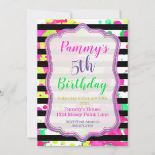 Invitation à une fête de peinture, Fête d'art, Inv