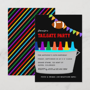 Invitation à une fête de pré-match de football