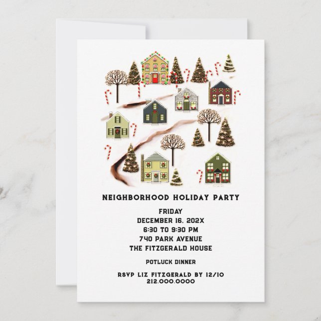 Invitation à une fête de quartier (Devant)