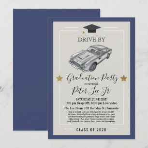Invitation à une fête de remise de diplômes virtue