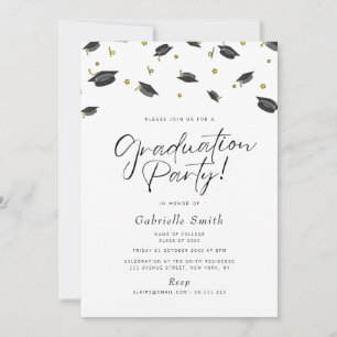 Invitation à une fête de remise des diplômes avec