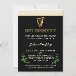 Invitation à une fête de retraite irlandaise