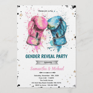 Invitation à une fête de révélation de genre de bo